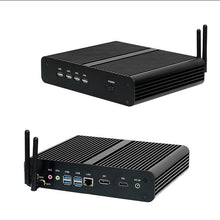 Load image into Gallery viewer, Fanless Silent Intel 11th Gen i7-1165G7 Mini Desktop PC 16/32G/64B DDR4 3200MHz RAM 512GB/1/2TB NVMe SSD Windows 11 PRO 4K/8K HDMI DisplayPort LAN WIFI Bluetooth mSATA 2.5" SATA SSD
