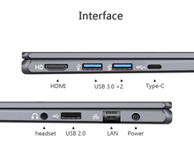Load image into Gallery viewer, Intel i7-1255U Windows 11 Pro 15.6" FHD Laptop 64GB DDR4 RAM 2TB NVMe 4K HDMI WIFI 6 Bluetooth Camera Backlit Metal Case