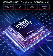 Charger l'image dans la galerie, BD Electrics Intel Core Ultra 7 155H Mini PC - 64GB DDR5, 2TB NVMe, Windows 11 Pro