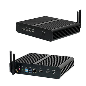 Fanless Silent Intel 11th Gen i7-1165G7 Mini Desktop PC 16/32G/64B DDR4 3200MHz RAM 512GB/1/2TB NVMe SSD Windows 11 PRO 4K/8K HDMI DisplayPort LAN WIFI Bluetooth mSATA 2.5" SATA SSD