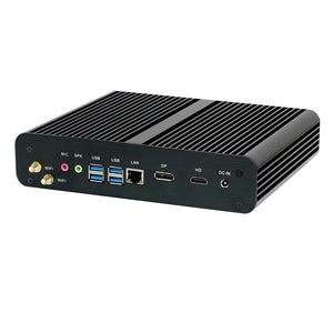 Fanless Silent Intel 11th Gen i7-1165G7 Mini Desktop PC 16/32G/64B DDR4 3200MHz RAM 512GB/1/2TB NVMe SSD Windows 11 PRO 4K/8K HDMI DisplayPort LAN WIFI Bluetooth mSATA 2.5" SATA SSD