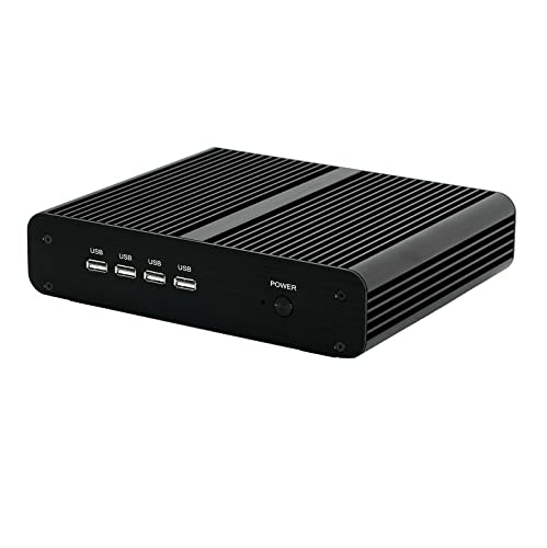 Barebones Fanless Silent Mini Desktop PC Intel i7-10510U CPU Windows 10 & Linux support 4K HDMI DisplayPort LAN WIFI Bluetooth NVMe mSATA 2.5