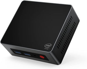 Mini Windows 11 Pro PC Intel Celeron J4125 CPU 8GB DDR4 RAM 128GB SSD 4K Dual-HDMI LAN WIFI Bluetooth VESA 2.5" SATA