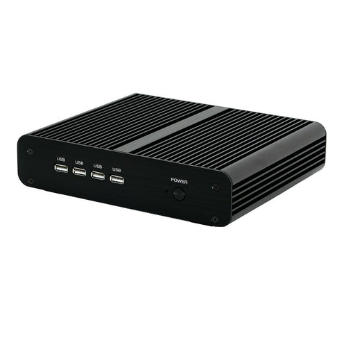 Intel i7-8565U Fanless Silent Mini Desktop PC Linux Ubuntu 20.04 LTS 32GB RAM 1TB NVMe SSD 4K HDMI DisplayPort LAN WIFI Bluetooth SATA