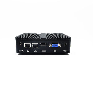 Industrial Fanless Silent Mini PC Intel J4125 8/16GB DDR4 RAM 512GB NVMe SSD Windows 11 PRO Dual-NIC LAN 4K HDMI VGA WIFI Bluetooth COM mSATA 2.5" SATA