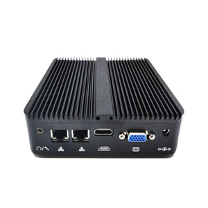 Industrial Fanless Silent Mini PC Intel J4125 8/16GB DDR4 RAM 512GB NVMe SSD Windows 11 PRO Dual-NIC LAN 4K HDMI VGA WIFI Bluetooth COM mSATA 2.5" SATA