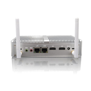 Fanless Mini PC Intel N3150 Linux Ubuntu 22.04 8GB RAM 128GB SSD Dual HDMI Dual LAN WIFI Bluetooth